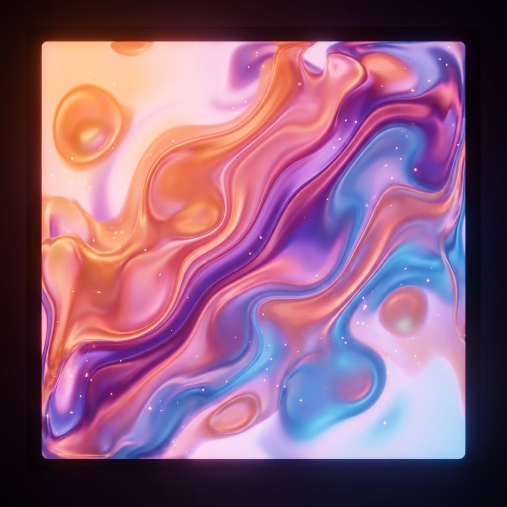 AI-generated abstract art with vibrant colors